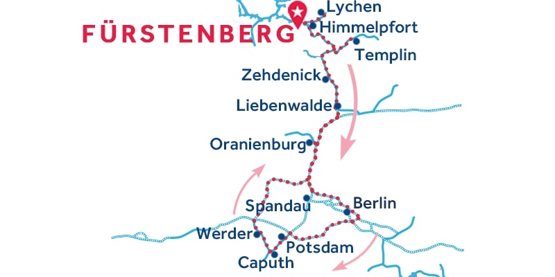 Fürstenberg über Berlin und Potsdam