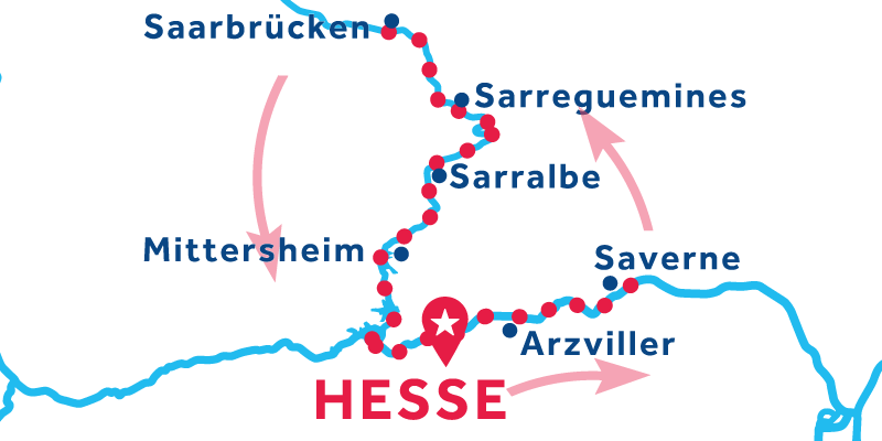 Hesse return via Saverme and Saarbrucken