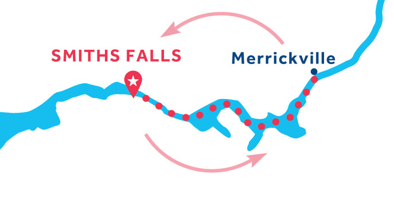 Smiths Falls RETURN via Merrickville