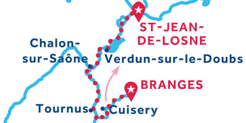 Branges to Saint-Jean-de-Losne