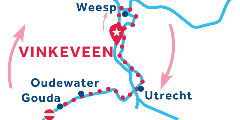 Vinkeveen RETURN via Utrecht & Gouda