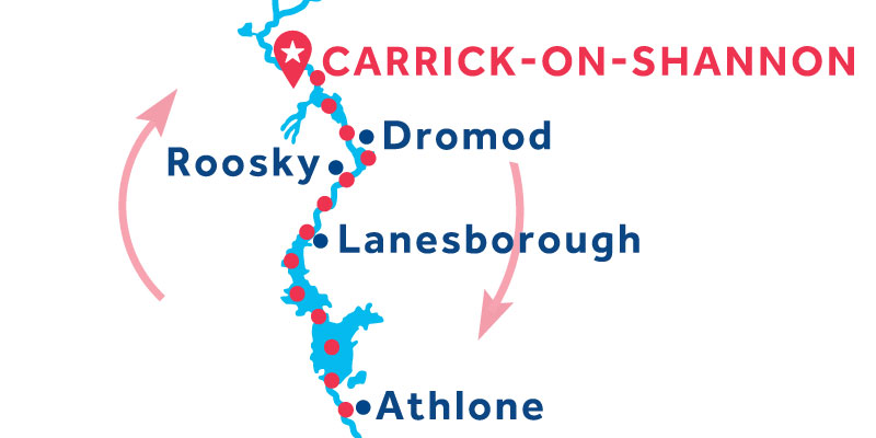 Carrick-on-Shannon RETURN via Athlone